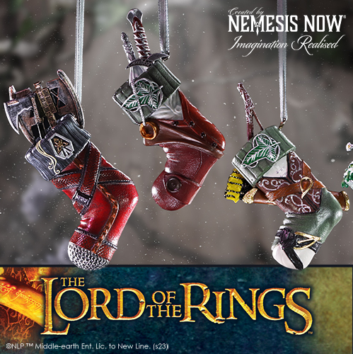 Lord of the Rings Stocking Hanging Ornaments | Nemesis Now