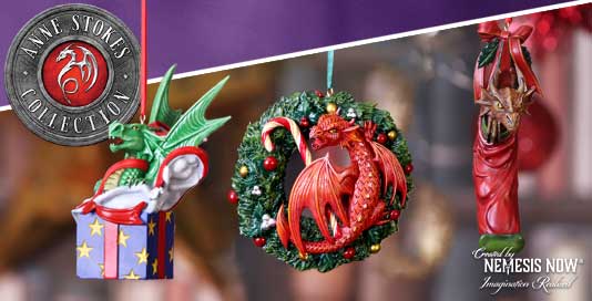 Anne Stokes Dragons Hanging Ornaments | Nemesis Now