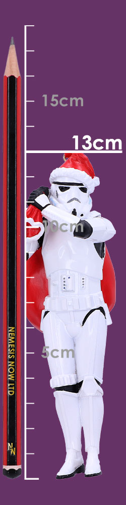 Stormtrooper Santa Sack Hanging Ornament 13cm