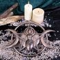 Triple Moon Goddess Plaque 30cm Maiden, Mother, Crone Popular Products - Light