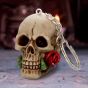 Rose From The Dead Keyrings (Pack of 6) 4.6cm Skulls Halloween Accessories