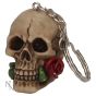 Rose From The Dead Keyrings (Pack of 6) 4.6cm Skulls Stock Arrivals