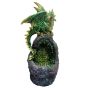 Emerald Crystal Guard Dragons Statues Medium (15cm to 30cm)