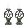 Wiccan Pentagram Candlesticks 15cm (Set of 2) Witchcraft & Wiccan Gifts Under £100