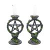 Wiccan Pentagram Candlesticks 15cm (Set of 2) Witchcraft & Wiccan Back in Stock