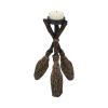 Broomstick Tea light holder 20.5cm Witchcraft & Wiccan Sale Items