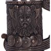 Bronze Drakkar Viking Tankard 15cm History and Mythology Gifts Under £100