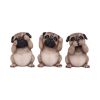 Three Wise Pugs 8.5cm Dogs Gifts Under £100