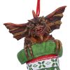 Gremlins Mohawk in Stocking Hanging Ornament 12cm Fantasy Licensed Film