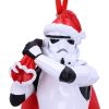 Stormtrooper Santa Sack Hanging Ornament 13cm Sci-Fi Flash Sale Licensed