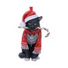 Candy Cane Cat Hanging Ornament (LP) 9cm Cats Christmas Product Guide