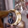 Moon Cat Hanging Ornament (LP) 9cm Cats Gifts Under £100