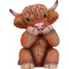 Three Wise Highland Cows 9.6cm Animals Back in Stock