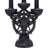 Baphomet's Radiance Candelabra 46cm Baphomet Gothic Product Guide