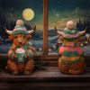 Winter Highland Cow Hot Cocoa Animals Out Of Stock