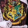 Harry Potter Hogwarts Crest Throw 100*150cm Fantasy Gifts Under £100