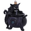 Spite's Cauldron Backflow Incense Burner 16.3cm Cats Spiritual Product Guide