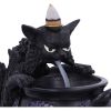 Spite's Cauldron Backflow Incense Burner 16.3cm Cats Spiritual Product Guide