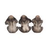 Three Wise Gorillas 13cm Apes & Primates Statues Small (Under 15cm)