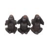 Three Wise Gorillas 13cm Apes & Primates Statues Small (Under 15cm)