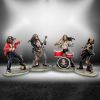 One Hell Of A Band! (Set 4) 10cm Skeletons Statues Small (Under 15cm)