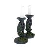 Aged Pentagram Candlesticks 13.4cm Witchcraft & Wiccan April Flash Sale Day 3