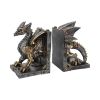 Dracus Machina Bookends 27cm Dragons Steampunk