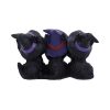 Three Wise Black Cats 11.5cm Cats RRP Under 10