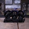 Three Wise Black Cats 11.5cm Cats RRP Under 10