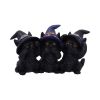 Three Wise Black Cats 11.5cm Cats Gifts Under £100