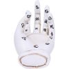 Palmist's Prediction (White) 18.3cm Palmistry Gifts Under £100