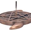 Triple Moon Pentacle Incense Burner 15.5cm Maiden, Mother, Crone Sale Additions