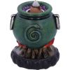 Emerald Cauldron Backflow Incense Burner 7.3cm Witchcraft & Wiccan Spiritual Product Guide