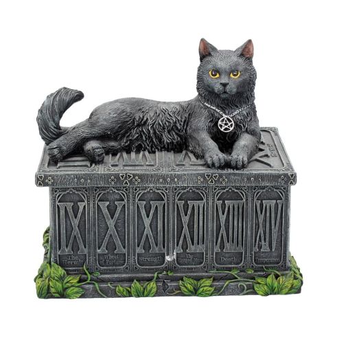 Fortune's Watcher Tarot Box 17cm Cats Gifts Under £100