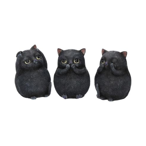 Three Wise Fat Cats 8.5cm Cats Gifts Under £100