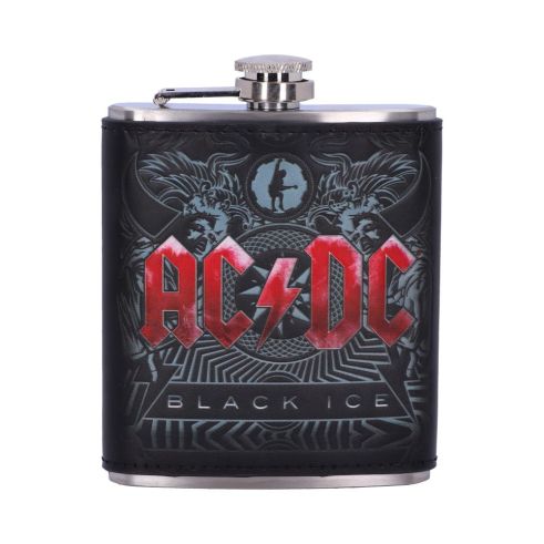 ACDC Black Ice Hip Flask Band Licenses Stock Arrivals
