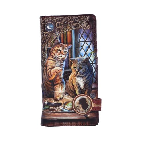 Purrlock Holmes Embossed Purse (LP) 18.5cm Cats Gifts Under £100