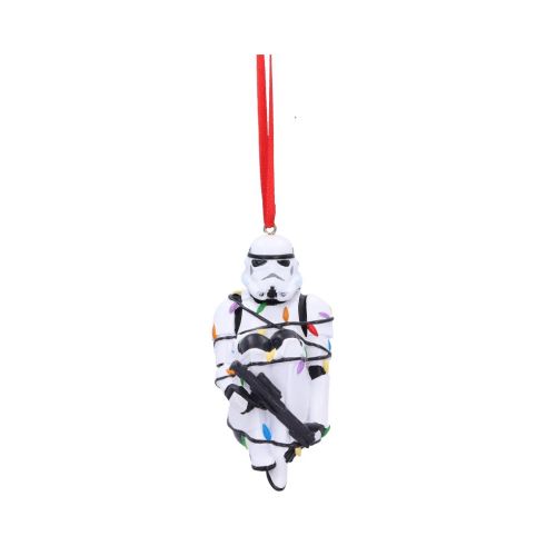 Stormtrooper In Fairy Lights Hanging Ornament 9cm Sci-Fi Gifts Under £100