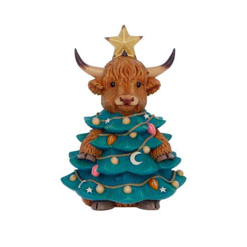 Winter Highland Cow Tree Unspecified Out Of Stock