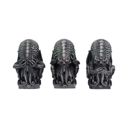 Three Wise Cthulhu 7.6cm Horror Gifts Under £100