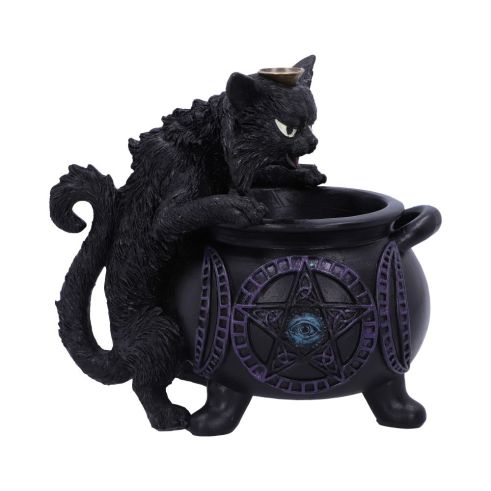 Spite's Cauldron Backflow Incense Burner 16.3cm Cats Spiritual Product Guide