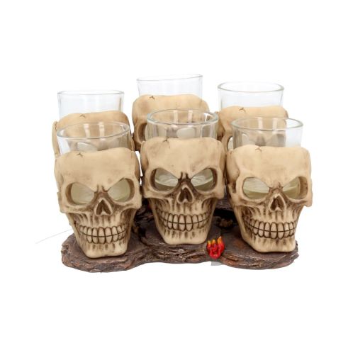 Six Shooter Skulls 10cm (set of 6) Skulls Stock Arrivals