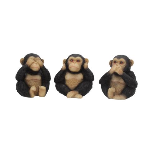 Three Wise Chimps 8cm Apes & Primates Gifts Under £100