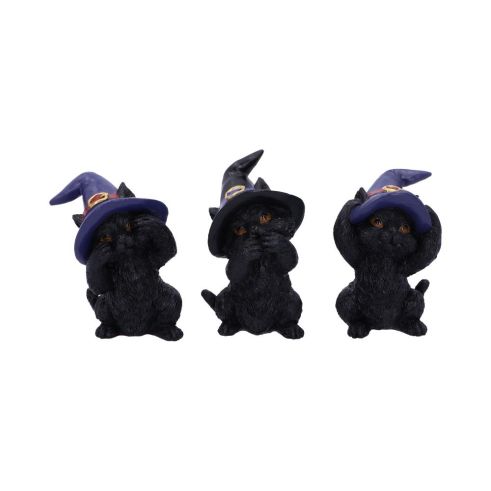 Three Wise Familiars 9.2cm Cats Gifts Under £100