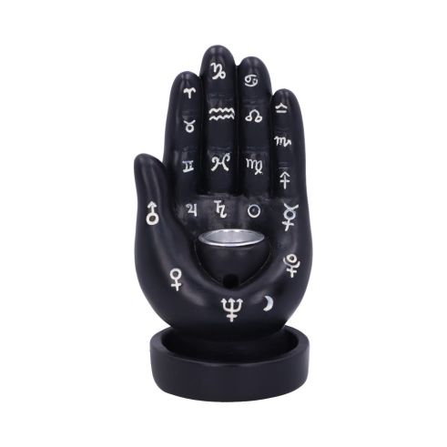 Palmistry Backflow Incense Burner (Black) 12cm Palmistry Sale Items