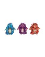 Three Wise Dragonlings 8.5cm Dragons Premium Small Dragons