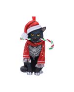 Candy Cane Cat Hanging Ornament (LP) 9cm Cats Artist Collections