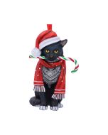 Candy Cane Cat Hanging Ornament (LP) 9cm Cats Christmas Product Guide