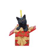 Present Cat Hanging Ornament (LP) 9cm Cats Gifts Under £100