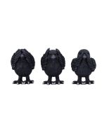 Three Wise Ravens 8.7cm Ravens Christmas Gift Guide Figurines
